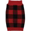 imageLuvable Friends Dogs and Cats Knit Pet Sweater Buffalo Plaid SmallBuffalo Plaid