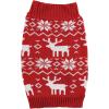 imageLuvable Friends Dogs and Cats Knit Pet Sweater Buffalo Plaid SmallFair Isle