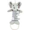 imageLuvable Friends Unisex Baby Squeaky Plush Dog Toy with RopeElephant