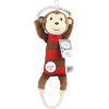 imageLuvable Friends Unisex Baby Squeaky Plush Dog Toy with RopeMonkey