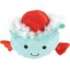 imageLuvable Friends Unisex Baby Squeaky Plush Dog Toy with RopePuffer Fish
