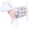 imageLuvable Friends Dogs and Cats Knit Pet Sweater Buffalo Plaid SmallPink Argyle