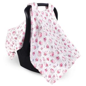 imageLuvable Friends Unisex Baby Muslin Car Seat Canopy Floral One SizeFloral