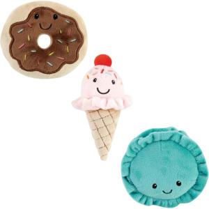 imageLuvable Friends Unisex Baby Squeaky Plush Dog Toy with RopeDesserts