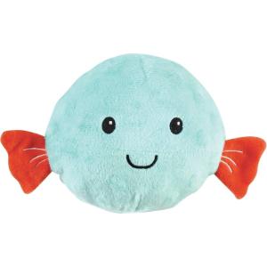 imageLuvable Friends Unisex Baby Squeaky Plush Dog Toy with RopePuffer Fish