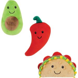 imageLuvable Friends Unisex Baby Squeaky Plush Dog Toy with RopeTaco Party