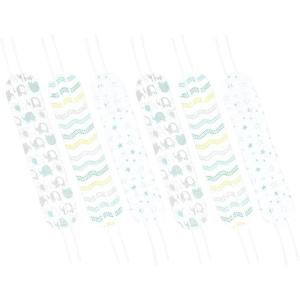 imageLuvable Friends babygirls Belly Binder 6pkBasic Elephant