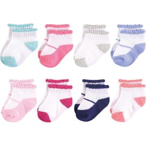 imageLuvable Friends babygirls Fun Essential Socks MultipackMary Jane Navy
