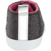 imageLuvable Friends BabyGirls Sparkly Sneaker Crib ShoeBlack With Pink Laces