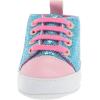 imageLuvable Friends BabyGirls Sparkly Sneaker Crib ShoeBluePink