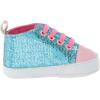 imageLuvable Friends BabyGirls Sparkly Sneaker Crib ShoeBluePink