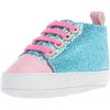 imageLuvable Friends BabyGirls Sparkly Sneaker Crib ShoeBluePink