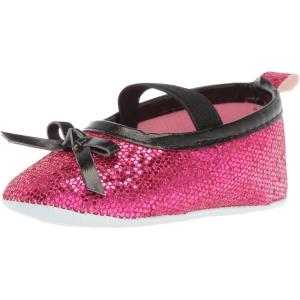 imageLuvable Friends BabyGirls Sparkly Mary Jane Crib ShoeSparkly Pink