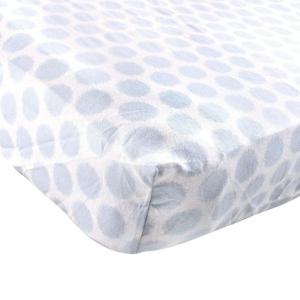 imageLuvable Friends Fitted Flannel Crib Sheet Blue Fuzzy DotsBlue Fuzzy Dots