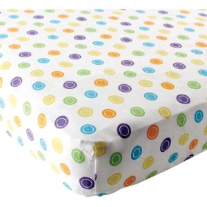imageLuvable Friends Unisex Baby Fitted Playard Sheet White One SizeYellow Geometric