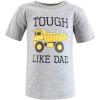 imageHudson Baby Unisex Baby Short Sleeve TshirtsDino Truck Robot