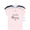 imageHudson Baby Unisex Baby Short Sleeve TshirtsGirl Mommy Pink Navy