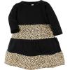 imageLuvable Friends Hudson Baby LongSleeve Dresses 2pkHeart Leopard