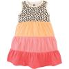 imageLuvable Friends Hudson Baby Sleeveless Dresses 2pkCoral Mint Leopard