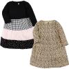 imageLuvable Friends Hudson Baby LongSleeve Dresses 2pkHoundstooth Leopard