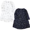 imageLuvable Friends Hudson Baby LongSleeve Dresses 2pkShimmering Winter Star