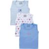imageLuvable Friends Sleeveless Tee Tops 3 Pack Blue