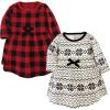 imageLuvable Friends Touched by Nature LongSleeve Dresses 2pkRed Black Plaid