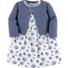 imageLuvable Friends babygirls Dress and CardiganBlue Floral