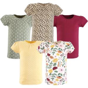 imageHudson Baby Unisex Baby Short Sleeve TshirtsFall Botanical