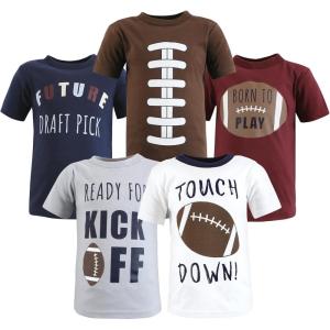 imageHudson Baby Unisex Baby Short Sleeve TshirtsFootball
