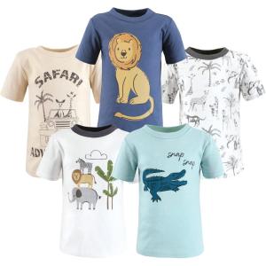 imageHudson Baby Unisex Baby Short Sleeve TshirtsSafari Adventure