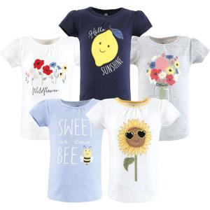 imageHudson Baby Unisex Baby Short Sleeve TshirtsWildflowers