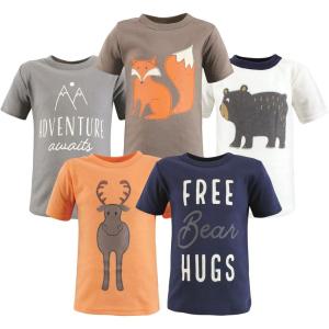 imageHudson Baby Unisex Baby Short Sleeve TshirtsWoodland