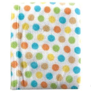 imageLuvable Friends Dot Print Coral Fleece Blanket YellowYellow
