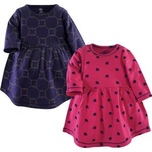 imageLuvable Friends Hudson Baby LongSleeve Dresses 2pkGolden Link