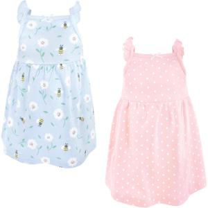 imageLuvable Friends Hudson Baby Sleeveless Dresses 2pkBlossom Daisy Bee