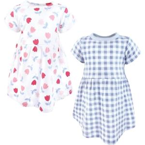 imageLuvable Friends Hudson Baby Sleeveless Dresses 2pkBlossom Tulip Set