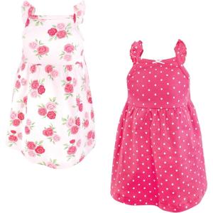 imageLuvable Friends Hudson Baby Sleeveless Dresses 2pkDeep Rose