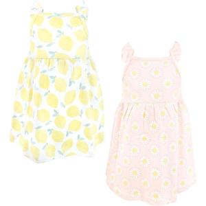 imageLuvable Friends Hudson Baby Sleeveless Dresses 2pkLemon Daisy Blossom