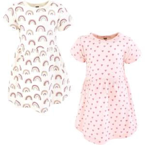 imageLuvable Friends Hudson Baby Sleeveless Dresses 2pkPastel Soft Rainbow