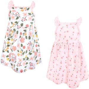 imageLuvable Friends Hudson Baby Sleeveless Dresses 2pkPink Blossom Floral