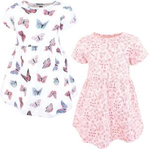 imageLuvable Friends Hudson Baby Sleeveless Dresses 2pkPink Butterfly Meadow
