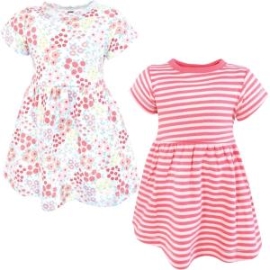 imageLuvable Friends Hudson Baby Sleeveless Dresses 2pkVivid Rose Floral