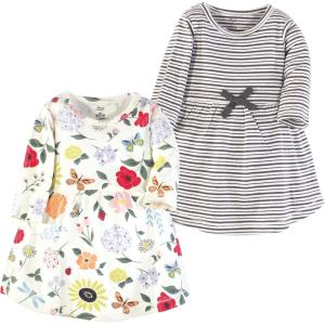 imageLuvable Friends Touched by Nature LongSleeve Dresses 2pkFloral Garden