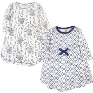 imageLuvable Friends Touched by Nature LongSleeve Dresses 2pkGray Elephant