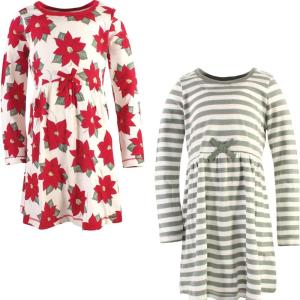 imageLuvable Friends Touched by Nature LongSleeve Dresses 2pkHoliday Bloom