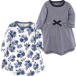 imageLuvable Friends Touched by Nature LongSleeve Dresses 2pkIndigo Bloom