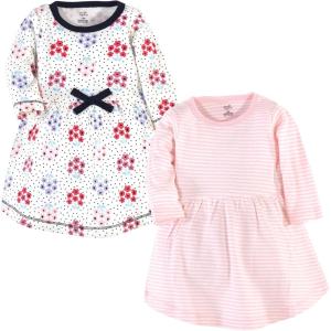 imageLuvable Friends Touched by Nature LongSleeve Dresses 2pkRose Petal Spot