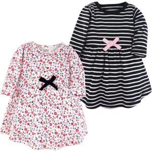 imageLuvable Friends Touched by Nature LongSleeve Dresses 2pkTiny Bloom Print