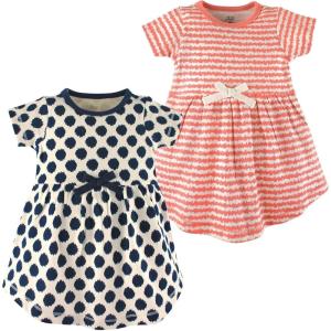 imageLuvable Friends Touched by Nature ShortSleeve Dresses 2pkBlue Sketch Dots